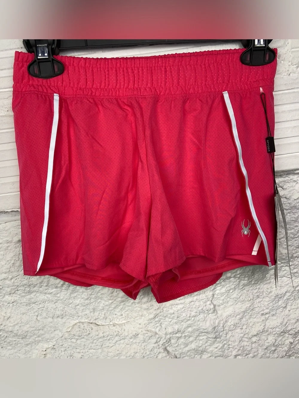 NWT Spyder Hot Pink moisture wicking breathable Performance Running Shorts XS